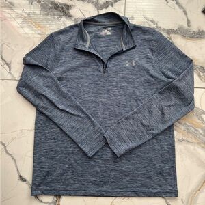 Under Armour Blue Quarter-Zip Pullover Large loose fit